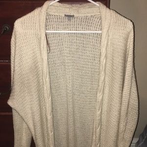 White Sweater Cardigan